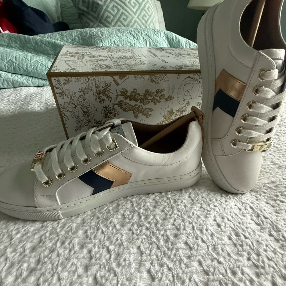 Fairfax & Favor 10th Anniversary Limited Edition Leather Trainers